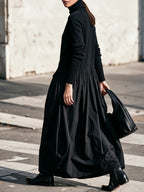 Olivia | Vestido Maxi Oversize Negro