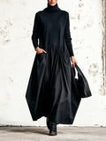 Olivia | Vestido Maxi Oversize Negro