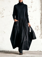 Olivia | Vestido Maxi Oversize Negro
