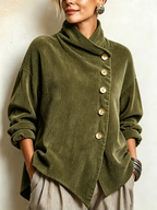 Olivia | Jersey de Pana con Cuello Alto